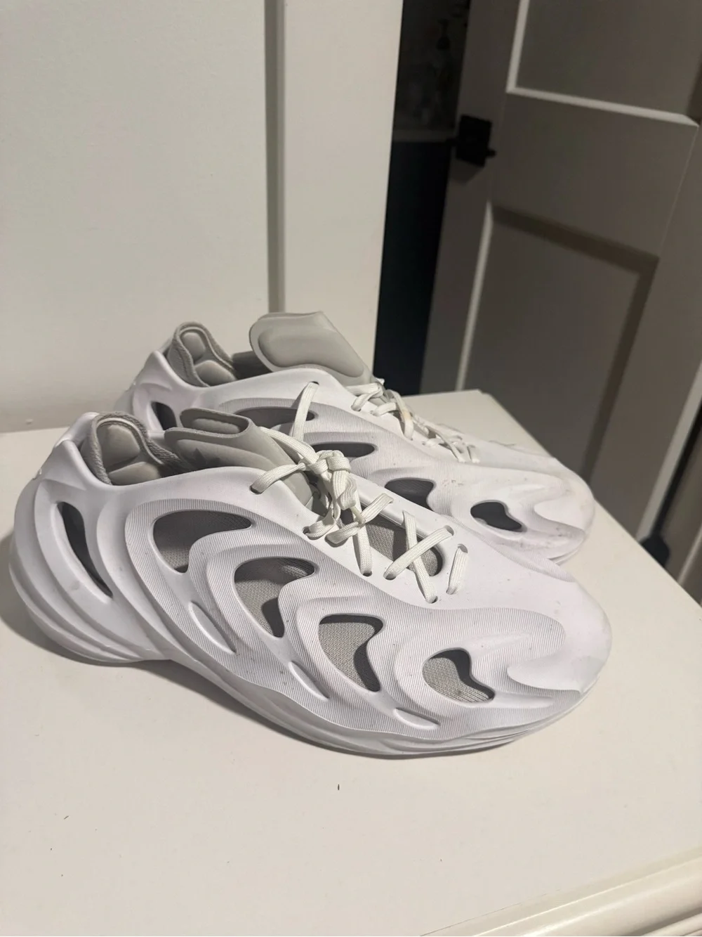 adidas White and Gray Sculpted Men’s Sneakers